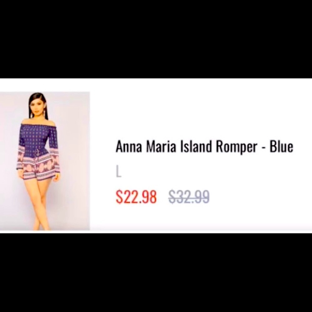 Fashion Nova Romper